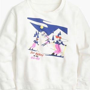 J Crew Ski Babes on the Go-Go Virginie Morgand sweatshirt LARGE